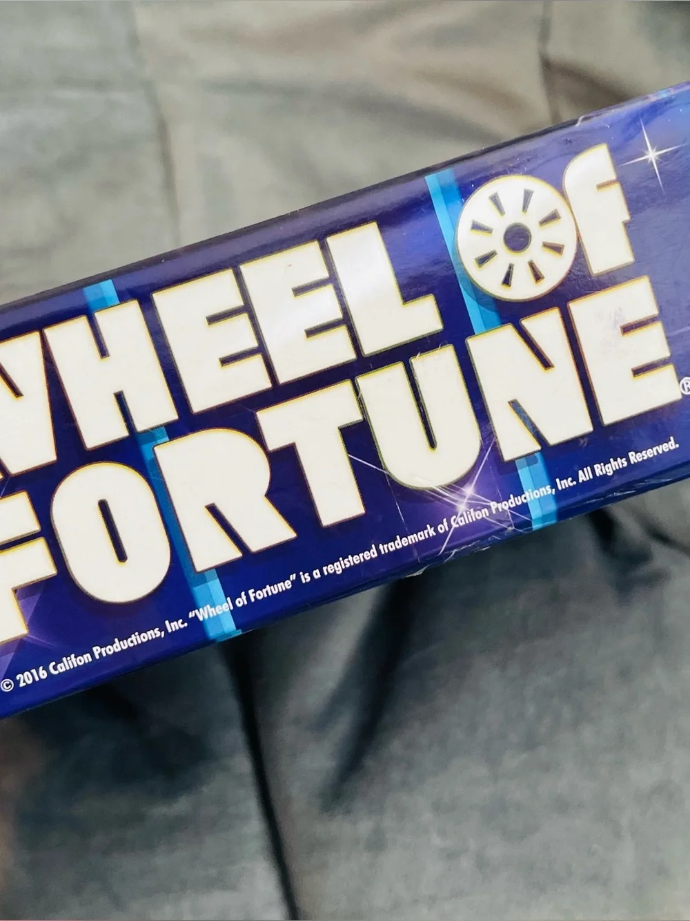Wheel of Fortune Board Game - Colorful Game Box